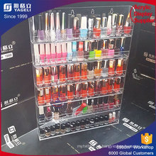 Rotating acrilico esmalte de uñas Rack Display Acrílico Organizador Lipstick titular